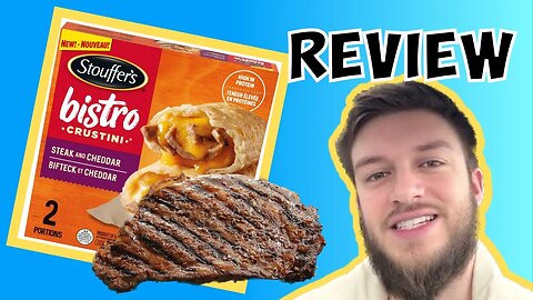 Stouffers Bistro Crustini Steak and Cheddar review