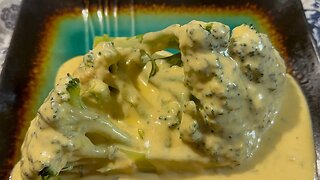 Broccoli & Alfredo & Cheddar Cheese Sauce!