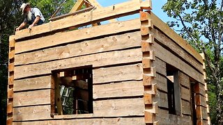 Round 10, Dovetail Log Cabin build, (Ep 34)