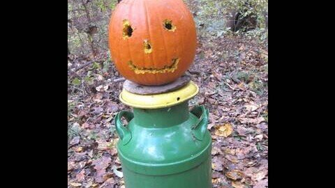 Pumpkin Carving With a Glock 21