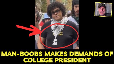Man-Boobs makes demands of College President
