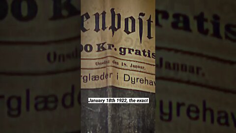 Man Finds Old Newspaper EXACTLY 101 Years After The Date It Was Published #weird #strange
