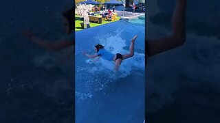 FALLING IN THE POOL VIRAL TIKTOK #shorts