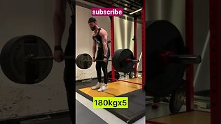 180KGx5 DEADLIFT at 73.5kg bodyweight | Lifetime Natural #shorts