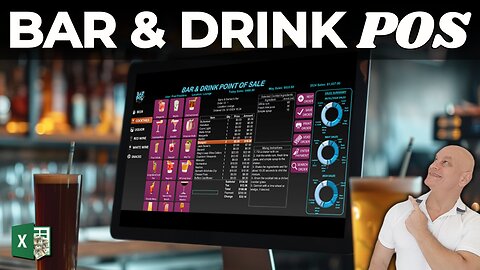 How To Create A Touchscreen Bar & Drink Point Of Sale (POS) Application In Excel From Scratch