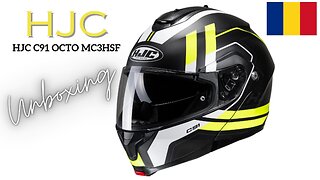 Fast unboxing motorcycleflip-up helmet HJC C91 OCTO MC3HSF , vezi despachetare rapida la casca moto