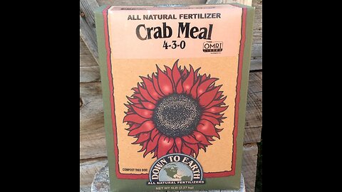 Down to Earth Organic Crab Meal Fertilizer Mix 4-3-0, 5 lb