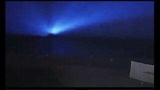 UFO LANDS AND LIGHTS SKY IN EGYPT