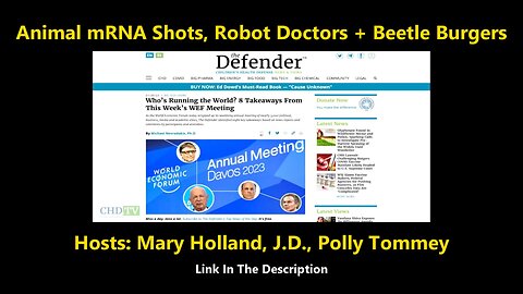 Animal mRNA Shots, Robot Doctors + Beetle Burgers
