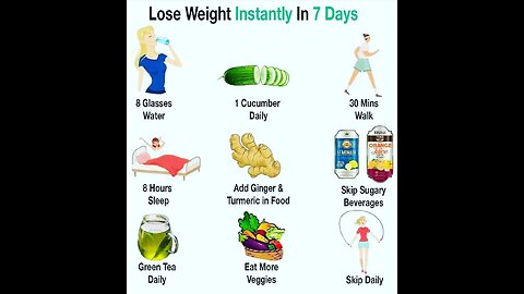 Is it possible to lose weight instantly in 7 days?