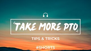 Give yourself more PTO! #shorts