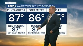 FORECAST: Near record warm temperatures expected Sunday