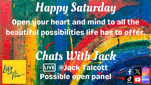 A Holistic View in a Fractured World; Chats with Jack and Open(ish) Panel Opportunity