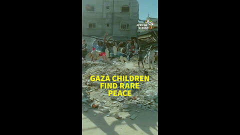 GAZA CHILDREN FIND RARE PEACE
