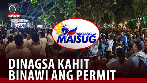 Maisug Peace Rally sa Dumaguete, dinagsa pa rin ng supporters ni FPRRD kahit binawi ang permit