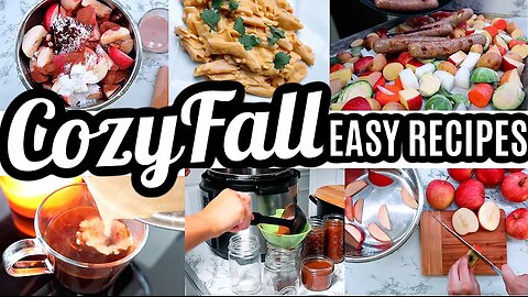COZY FALL 2020 RECIPE IDEAS | FALL COOK WITH ME | EASY FREEZER MEAL PREP