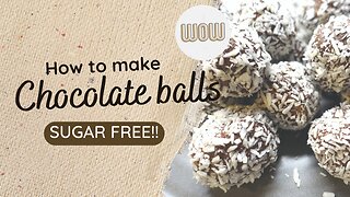 How to make delicious sugar free and gluten free chocolate balls. DIET FRIENDLY. KIDS LOVE THEM!