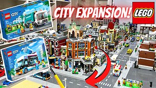 Massive LEGO City Expansion Underway! Plus Lego City Slushy Van & Recycle Truck Reviews!