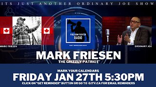 "The Grizzly Patriot" Mr Mark Friesen on The Freedom Fighter Radio Coast to Coast