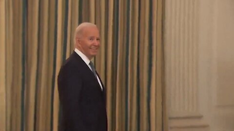 Joe Biden SMILES When Asked if Donald Trump is Now a Political Prisoner in United States