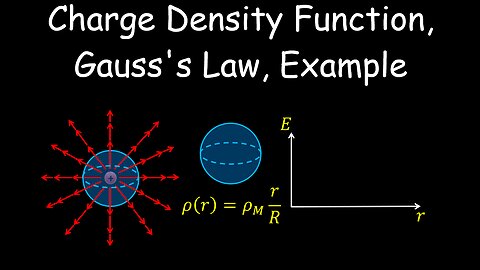 Charge Density Function, Gauss' Law, Example, Electrostatics - Physics