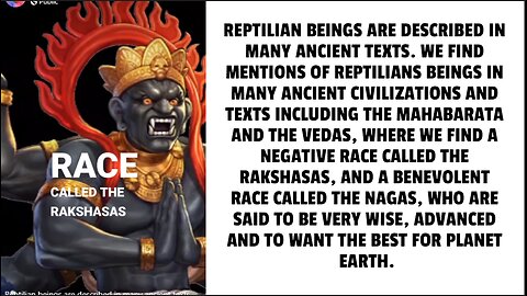 REPTILIAN BEINGS ARE DESCRIBED IN MANY ANCIENT TEXTS. WE FIND MENTIONS OF REPTILIANS BEINGS IN MANY
