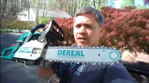 Dereal Cheap 62CC Chainsaw Unboxing