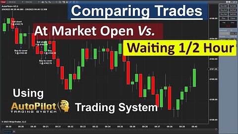 Is Trading Better ✳️At Market Open VS. Waiting Half Hour?