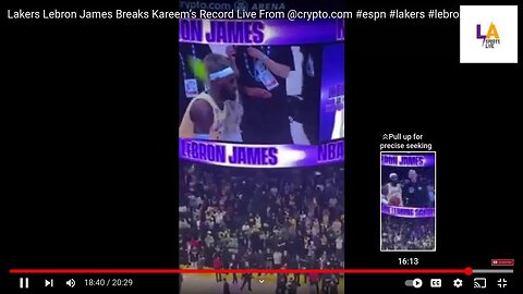 Lebron James Breaks Kareems Scoring Record Live From Crypto.com Arena