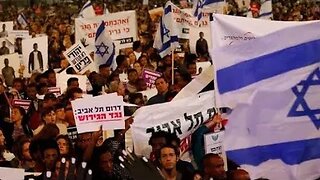 Tens of thousands of Israelis protest against justice reform plans. #news #israel