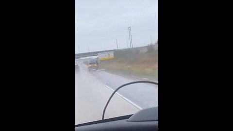 Mattress Falls Off Car