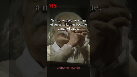 'Become a Man of Value, Not Success' - Albert Einstein #shorts #einstein #quotes #philosophy #stoic