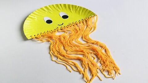 How to Make a Paper Plate Jellyfish | Easy Preschool Craft From Paper Plate