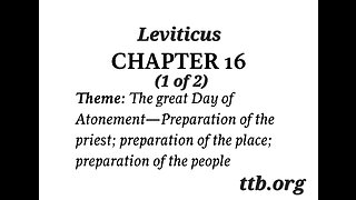 Leviticus Chapter 16 (Bible Study) (1 of 2)