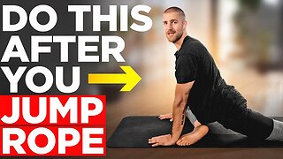 At Home Jump Rope Recovery Yoga