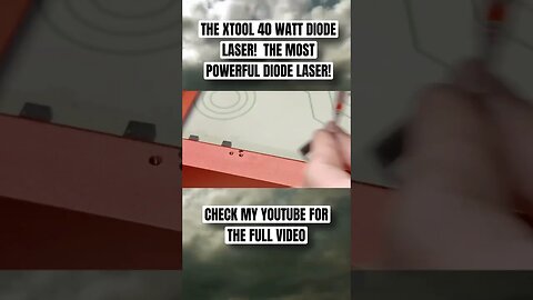 xTool 40 WATT LASER! THE MOST POWERFUL MADE! #laserengraver #xtool #xtoold1 #laserengraving