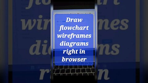 Draw flocharts,wireframes,diagrams right in browser #shorts #youtubeshorts