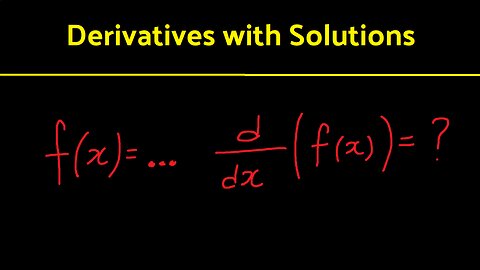 10 Derivatives You May Encounter On Your Next Exam