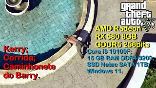 Kerry; Corrida; Caminhonete do Barry - GTA 5 - AMD Radeon RX580 8GB GDDR5 256bits da AliExpress