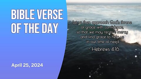 Bible Verse of the Day: April 25, 2024