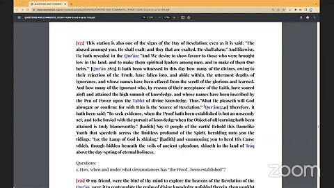 Session 14 - Home Study of Kitáb-i-Íqán (Book of Certitude) by Baháʼu’lláh