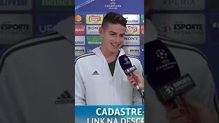 🗣️⚽🇧🇷[JAMES RODRÍGUEZ FALANDO PORTUGUÊS?] 🗣️⚽🇧🇷 #futebol #championsleague