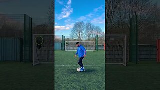 ONE OF THE BEST TRICK SHOTS I'VE EVER DONE ⚽️🔥 #Shorts