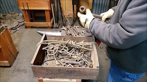 Ford Model A or T tools? Barn find tools in old wood box.