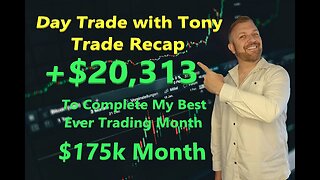 Day Trade With Tony Day Trade Recap +$20,313 - $MSGM +949%