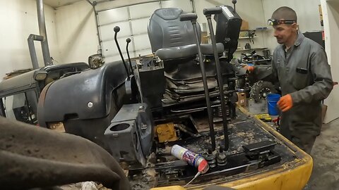 Cat 304.5 excavator reassembly.