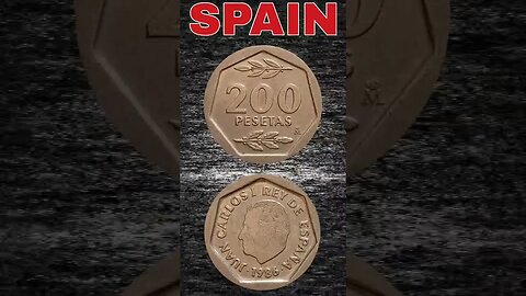 SPAIN 🇪🇦 200 PESETAS 1986. #shorts #viral #coinnotesz