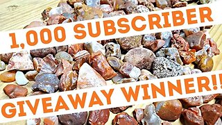 1,000 Subscriber Agate Giveaway WINNER!!
