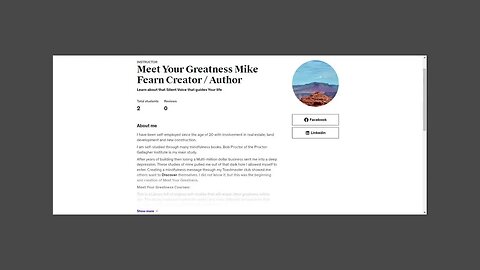 Meet Your Greatness Mike Fearn Creator / Author