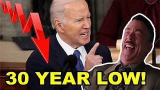 Joe Biden's State Of The Union address completely TANKS to 30 year LOW TV RATINGS!